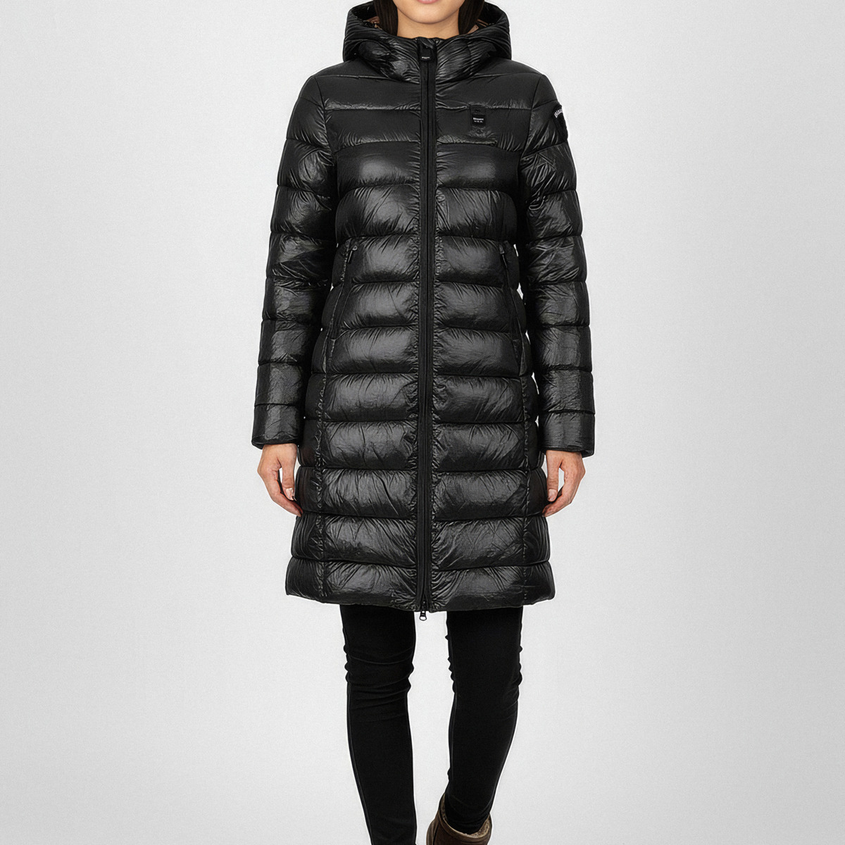 Blauer Adelaide Steppjacke schwarz