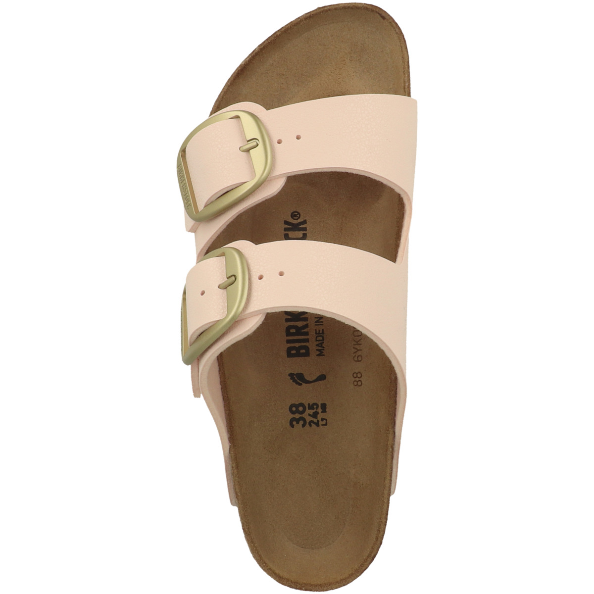 Birkenstock Arizona Big Buckle Birko-Flor Nubuk Sandale schmal rosa