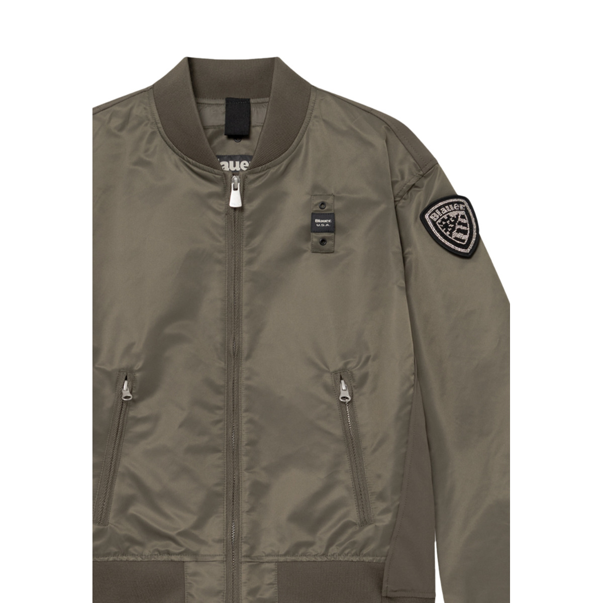 Blauer Laurie Bomberjacke gruen