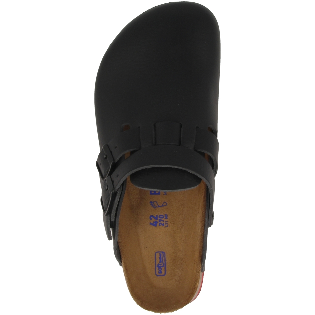 Birkenstock Kay SL Naturleder Clogs Weichbettung normal schwarz