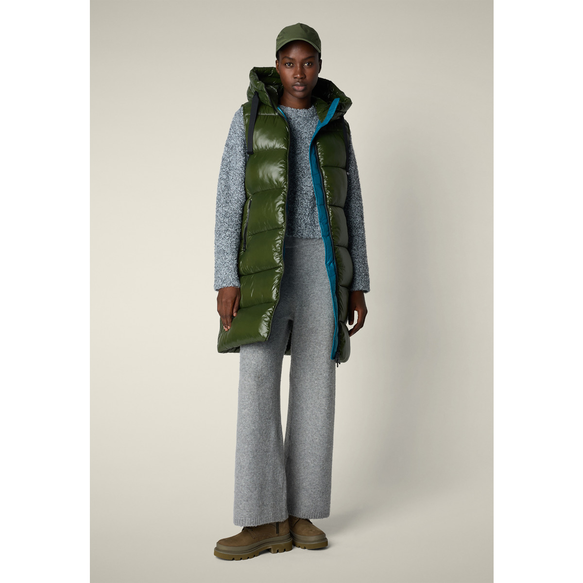 Save the Duck Iria Weste dunkelgruen