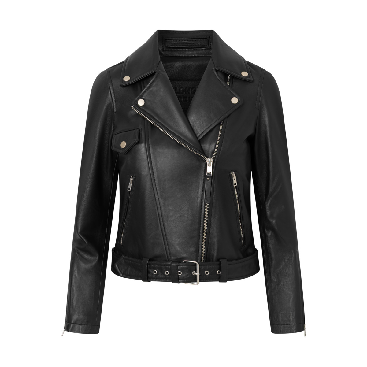 Bolongaro Trevor Everly Biker Lederjacke schwarz