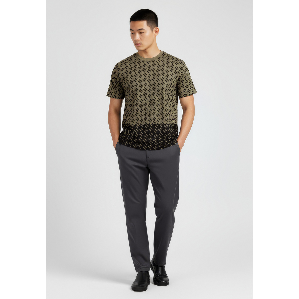 KARL LAGERFELD 755133 T-Shirt dunkelgruen