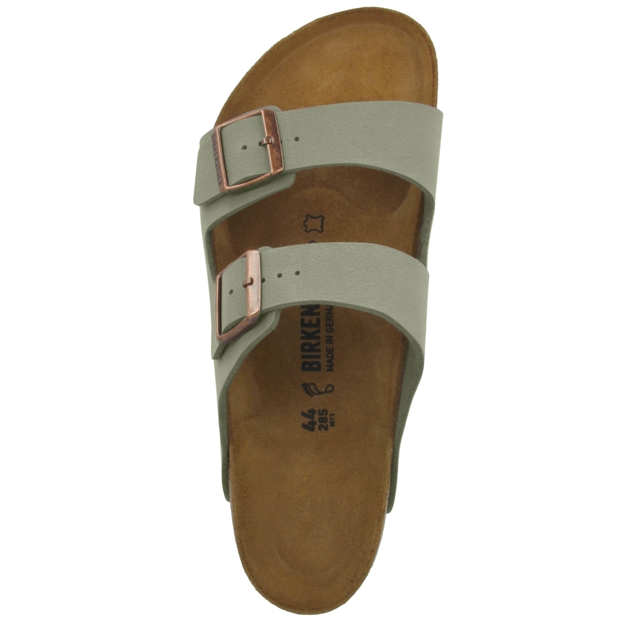 Birkenstock Arizona Birko-Flor Nubuk Sandale normal grau