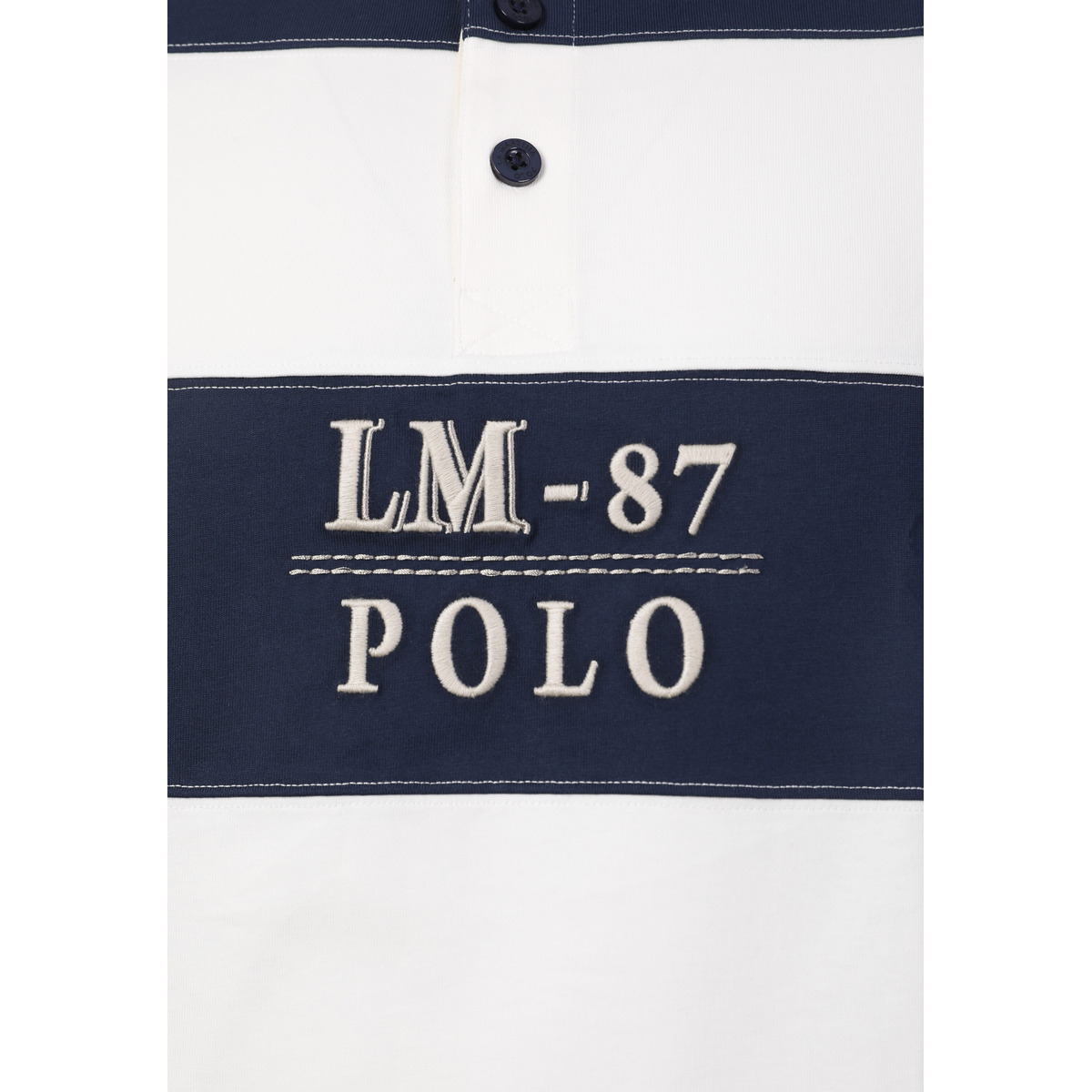 La Martina MCP015 Poloshirt blau/weiss
