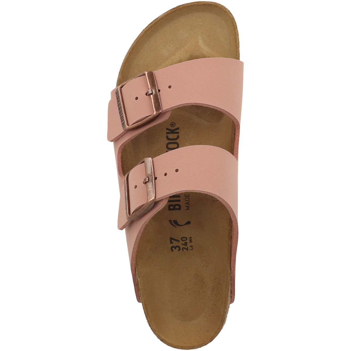 Birkenstock Arizona Birko-Flor Nubuk Sandale schmal pink