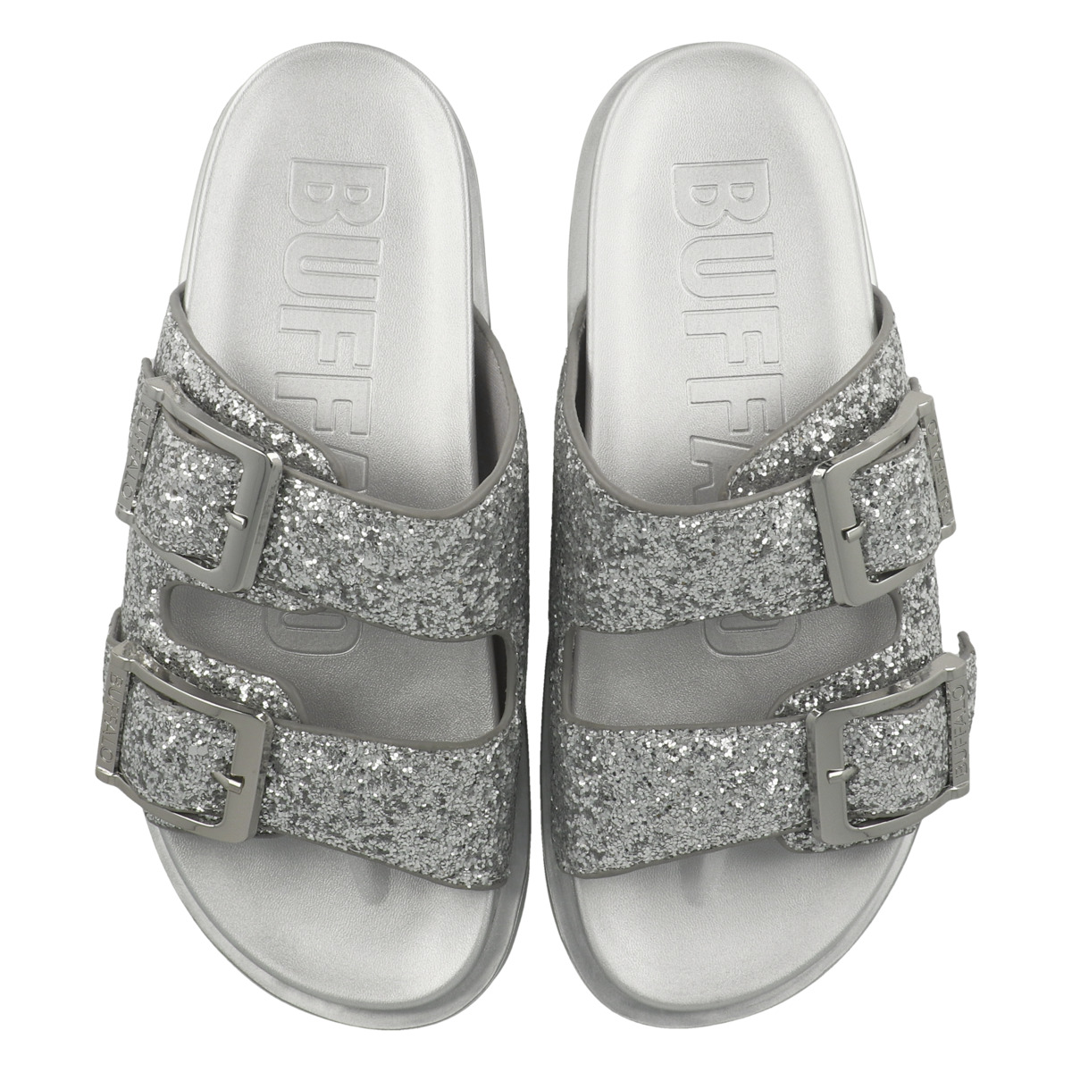 Buffalo Raya Ari Glam Pantolette silber