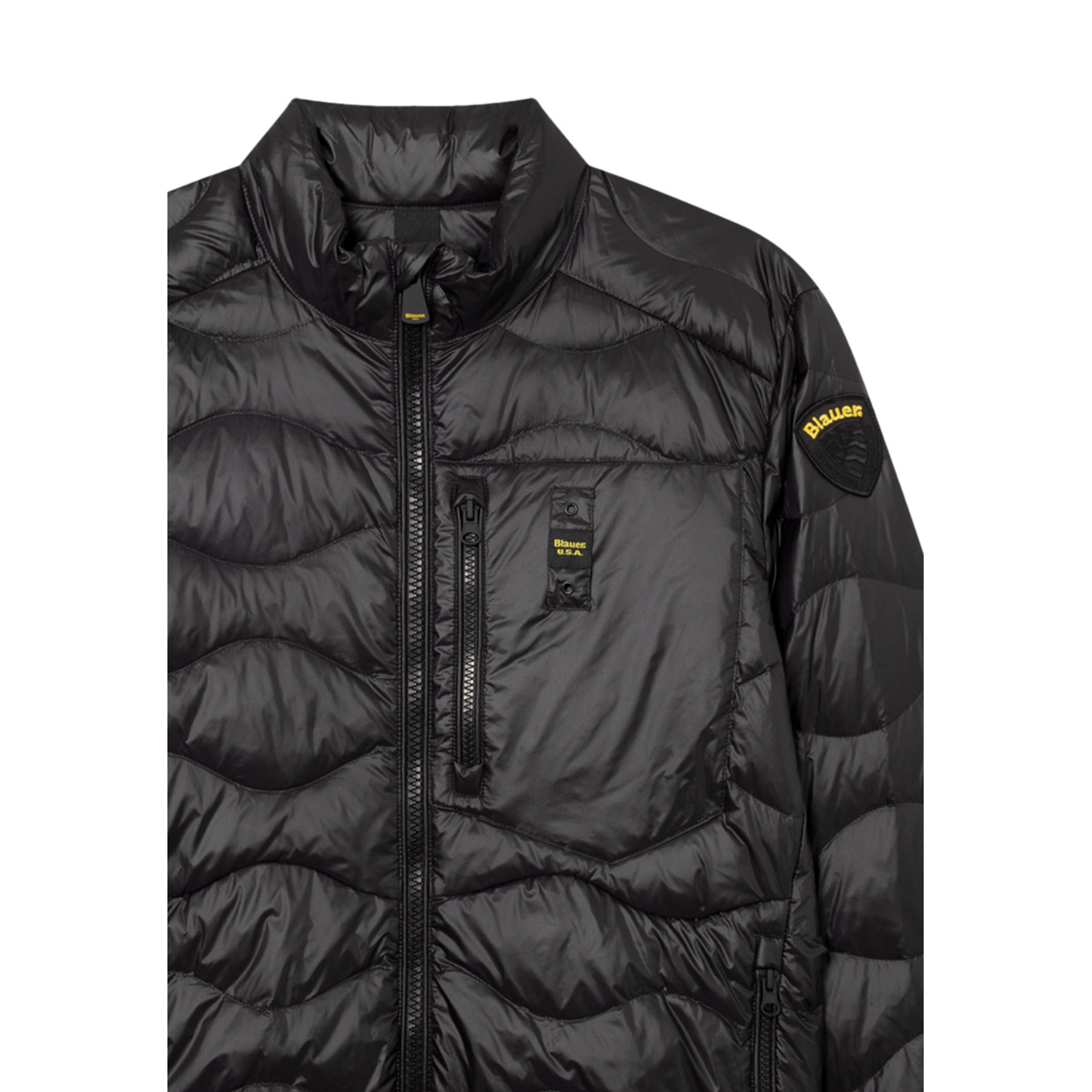 Blauer Daniel Steppjacke schwarz
