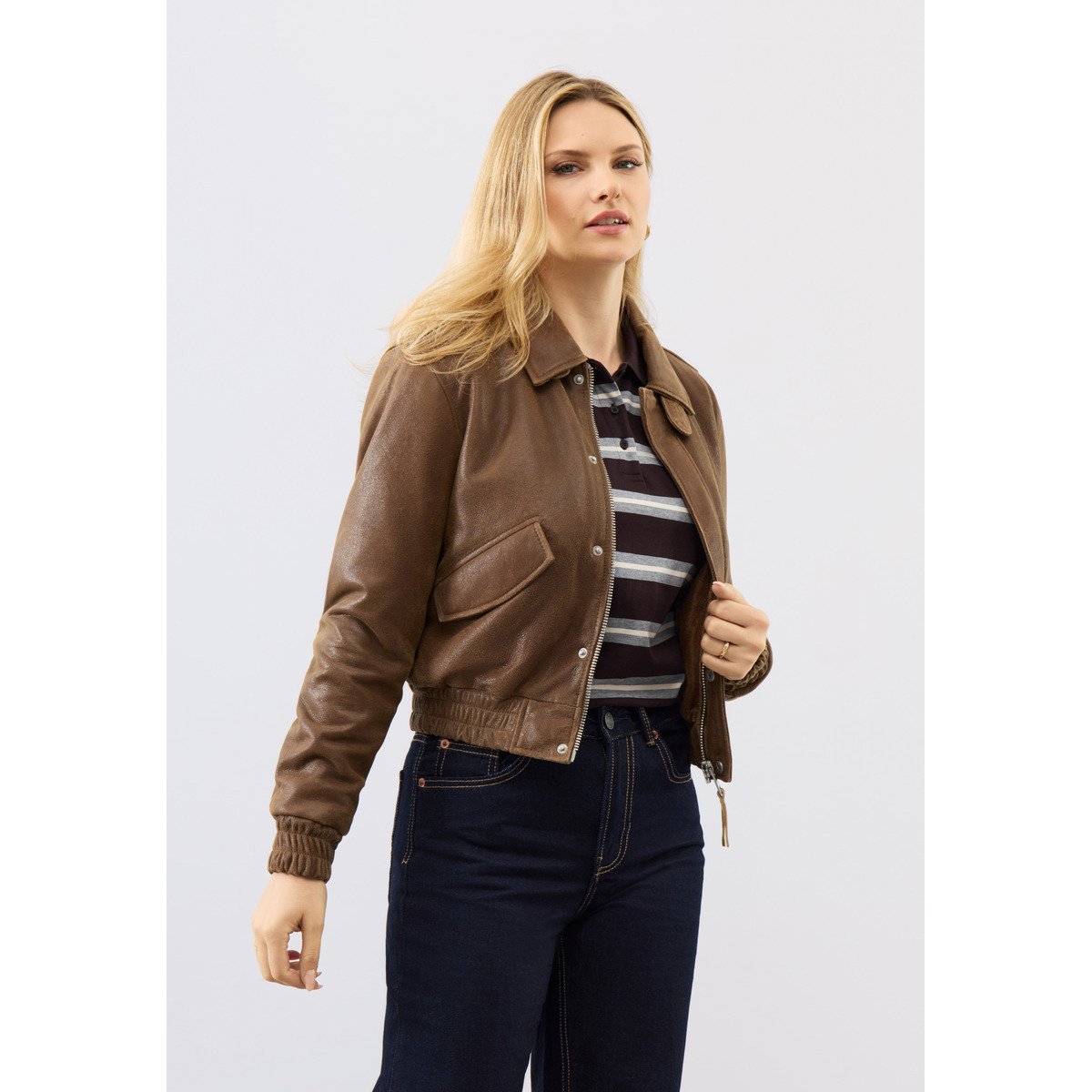 Bolongaro Trevor Kori Jacket Lederjacke braun