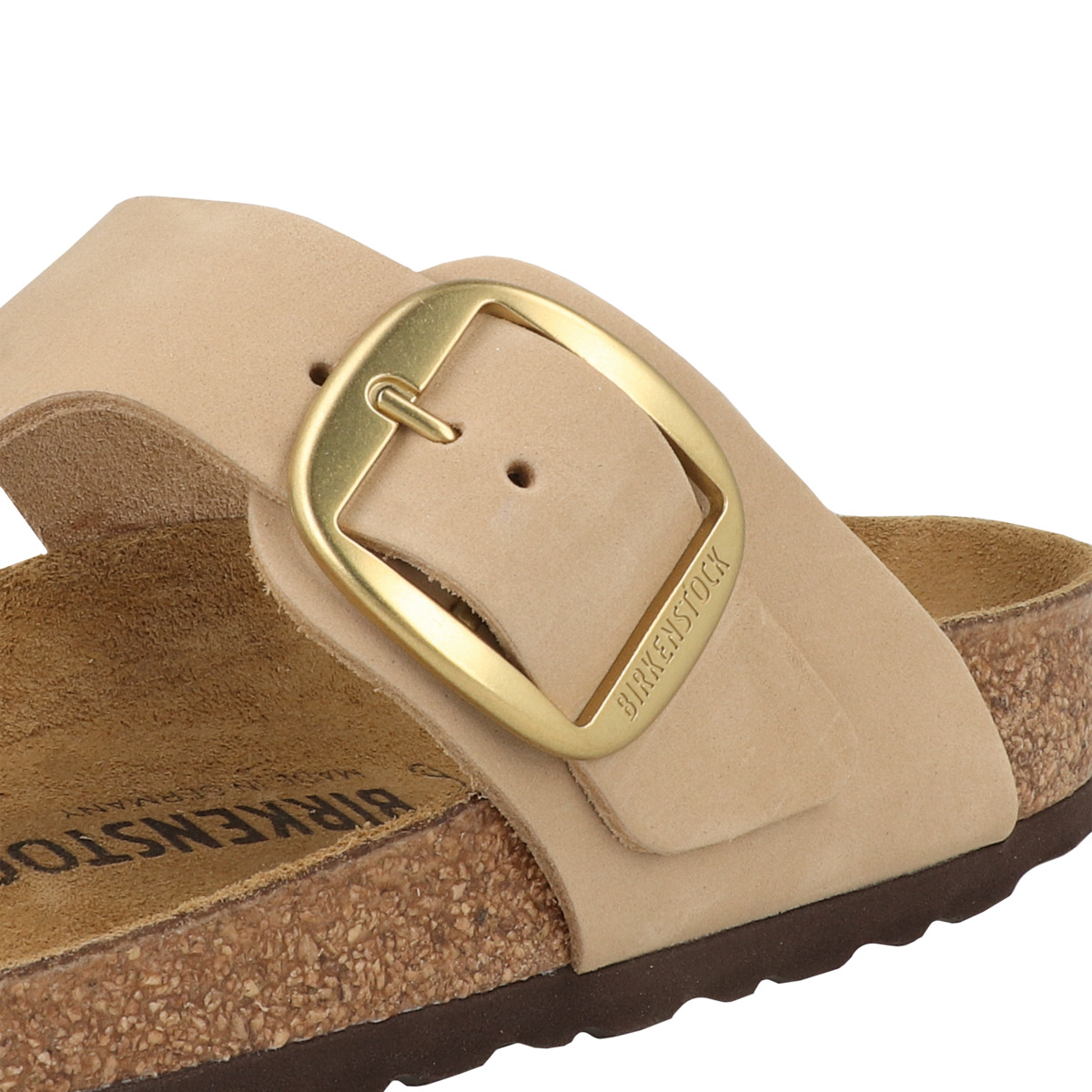 Birkenstock Gizeh Big Buckle Nubukleder Sandale normal beige