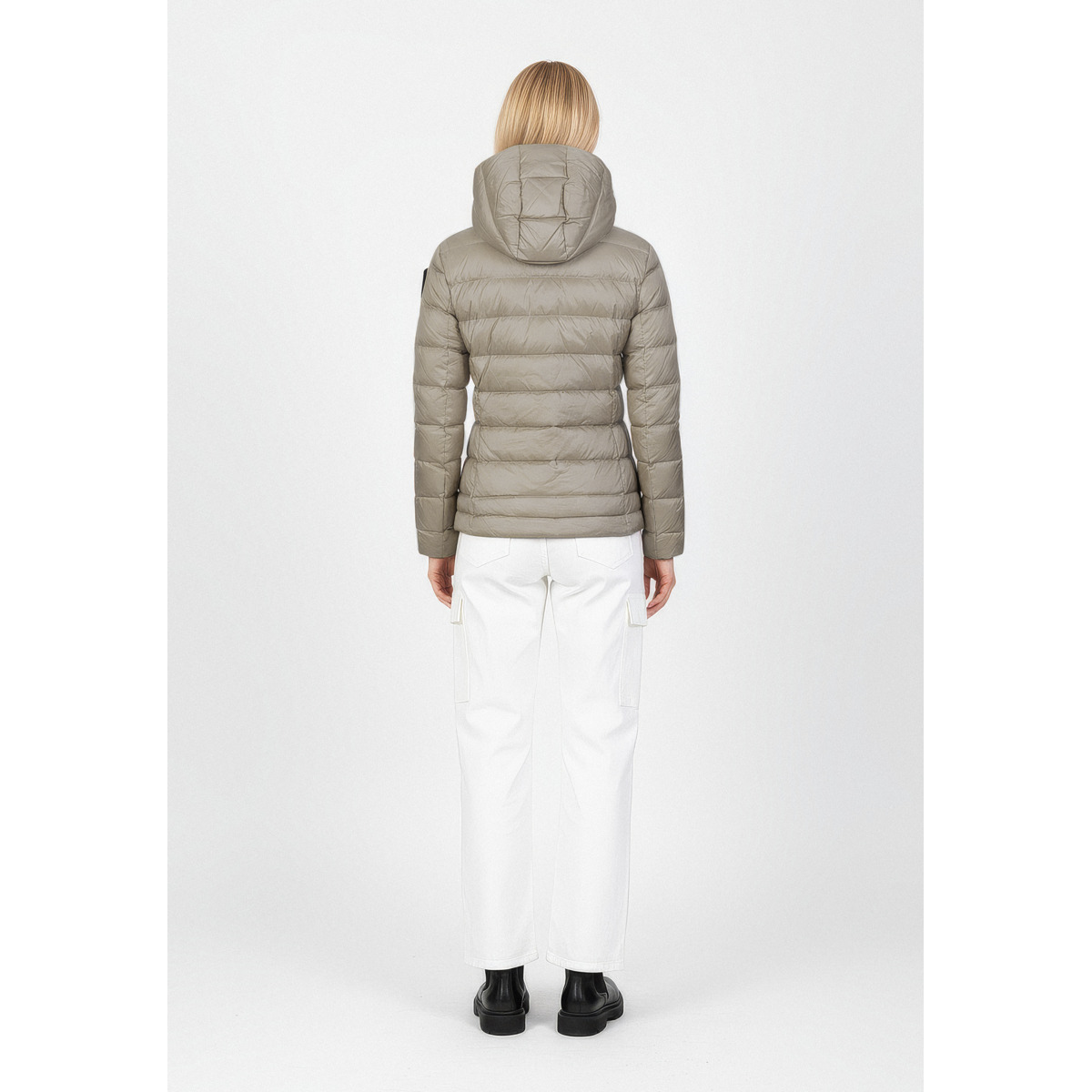 Blauer Charme Daunenjacke grau