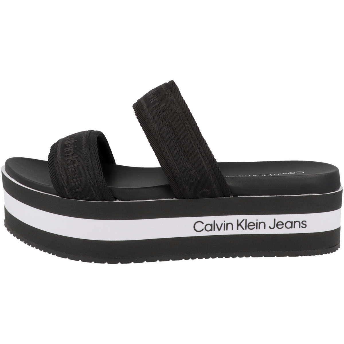Calvin Klein Jeans Flatform Sandal Twostrap Sandale schwarz