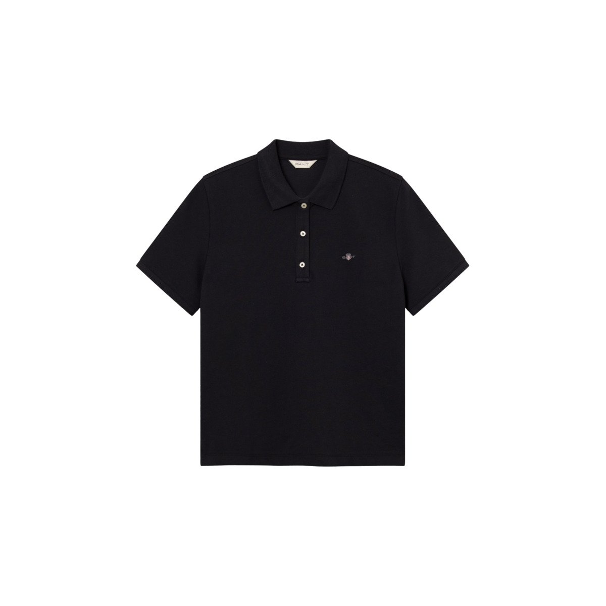 GANT Reg Shield SS Pique Poloshirt schwarz