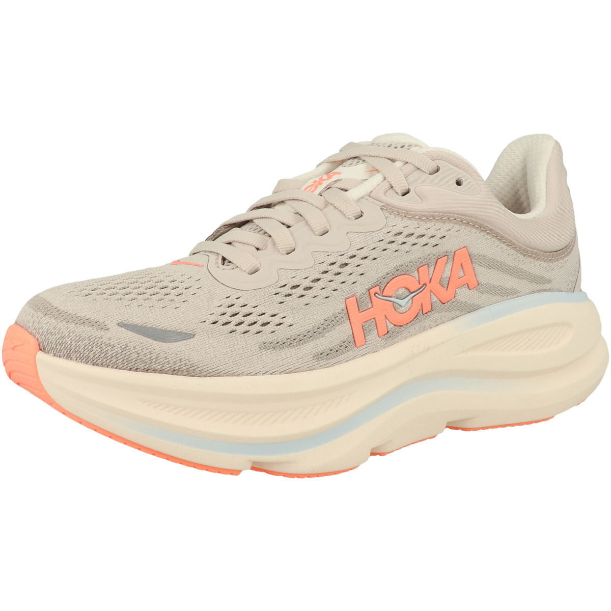 HOKA Bondi 9 Laufschuhe beige