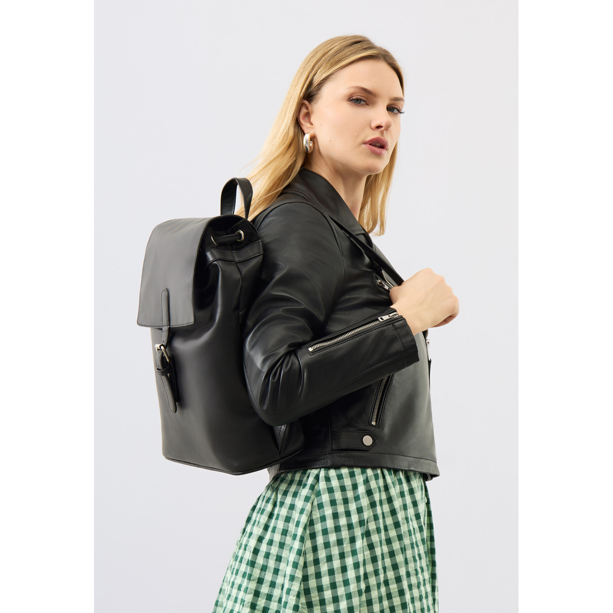 Bolongaro Trevor Camberwell Backpack Lederrucksack schwarz