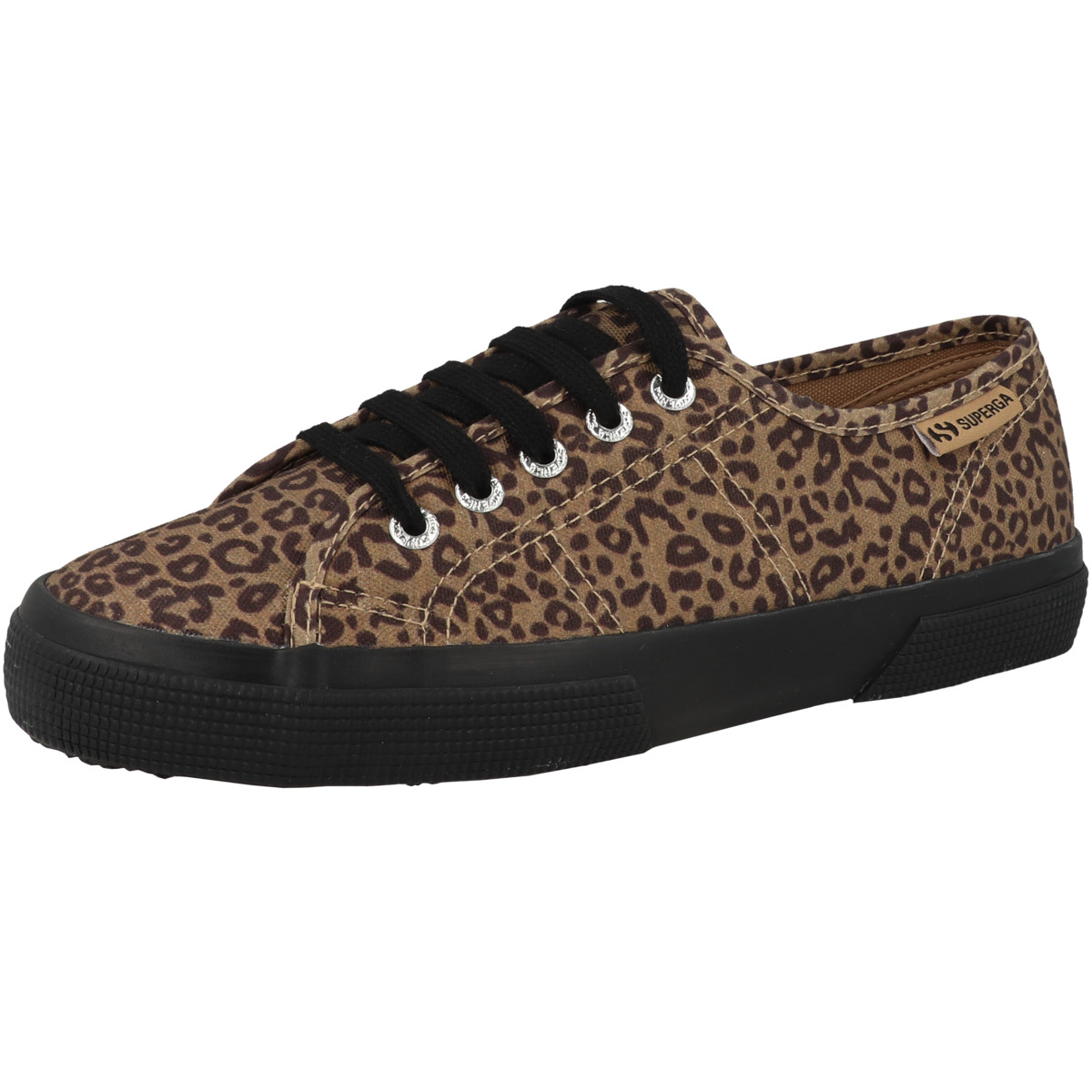 Superga 3750 Black Leopard Print Leggera Sneaker low braun