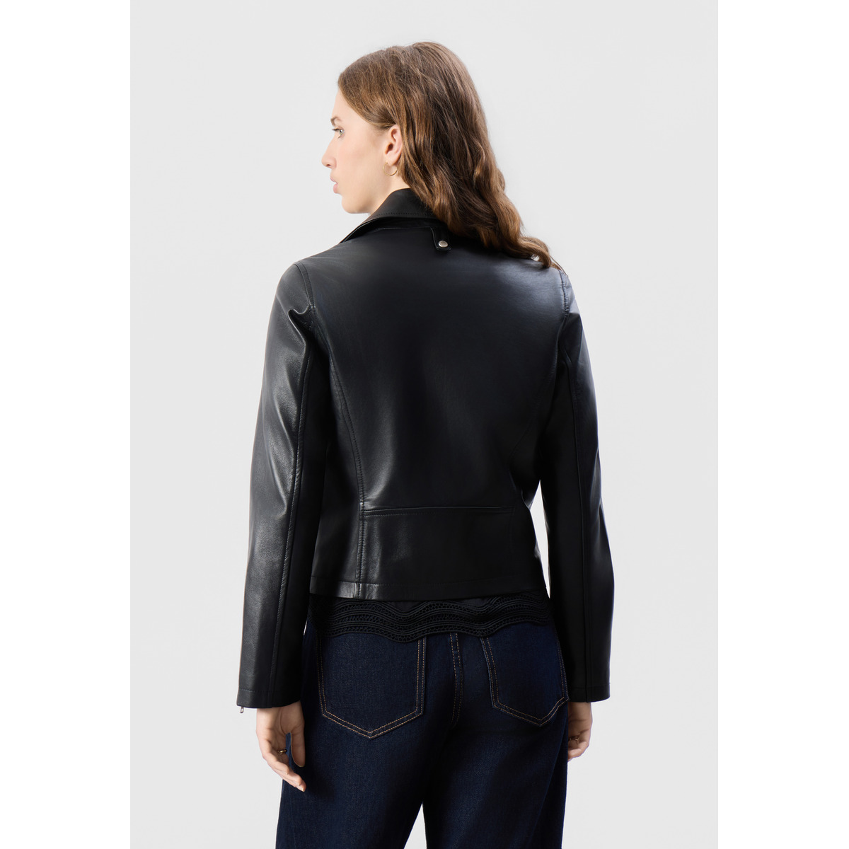 Bolongaro Trevor Lorial Biker Lederjacke schwarz
