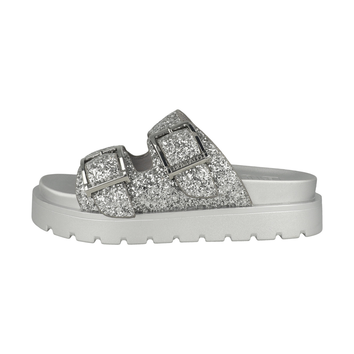 Buffalo Raya Ari Glam Pantolette silber