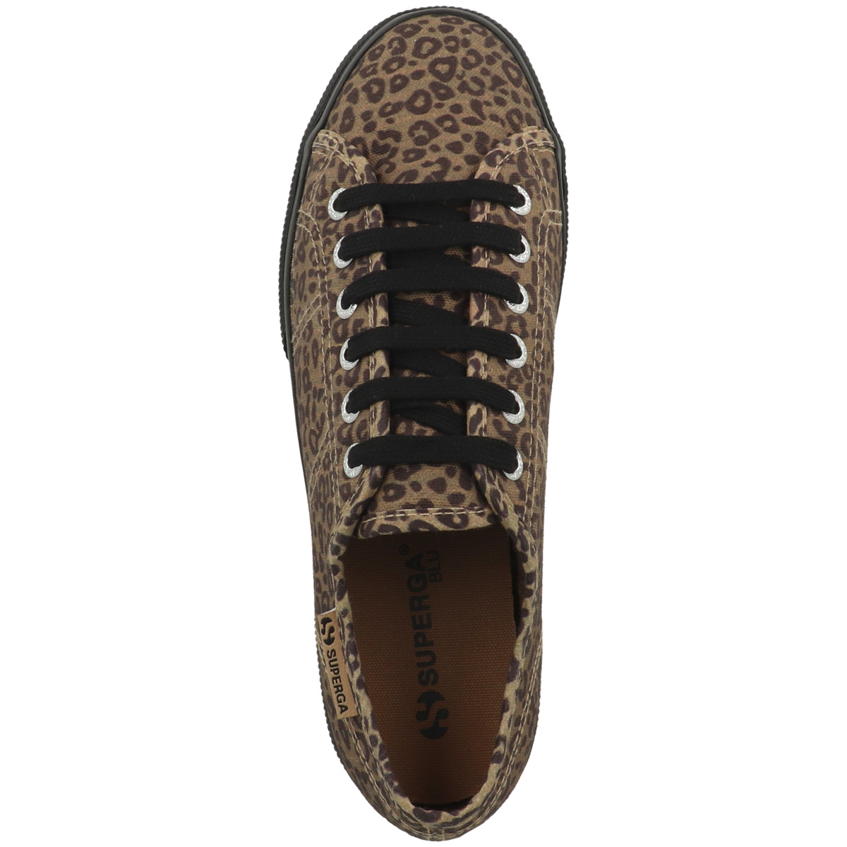 Superga 3790 Platform Black Leopard Pr Sneaker low braun
