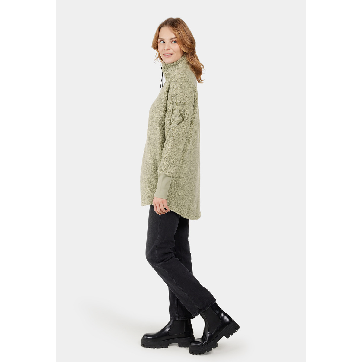 Didriksons Sally WNS Fleecejacke hellgruen