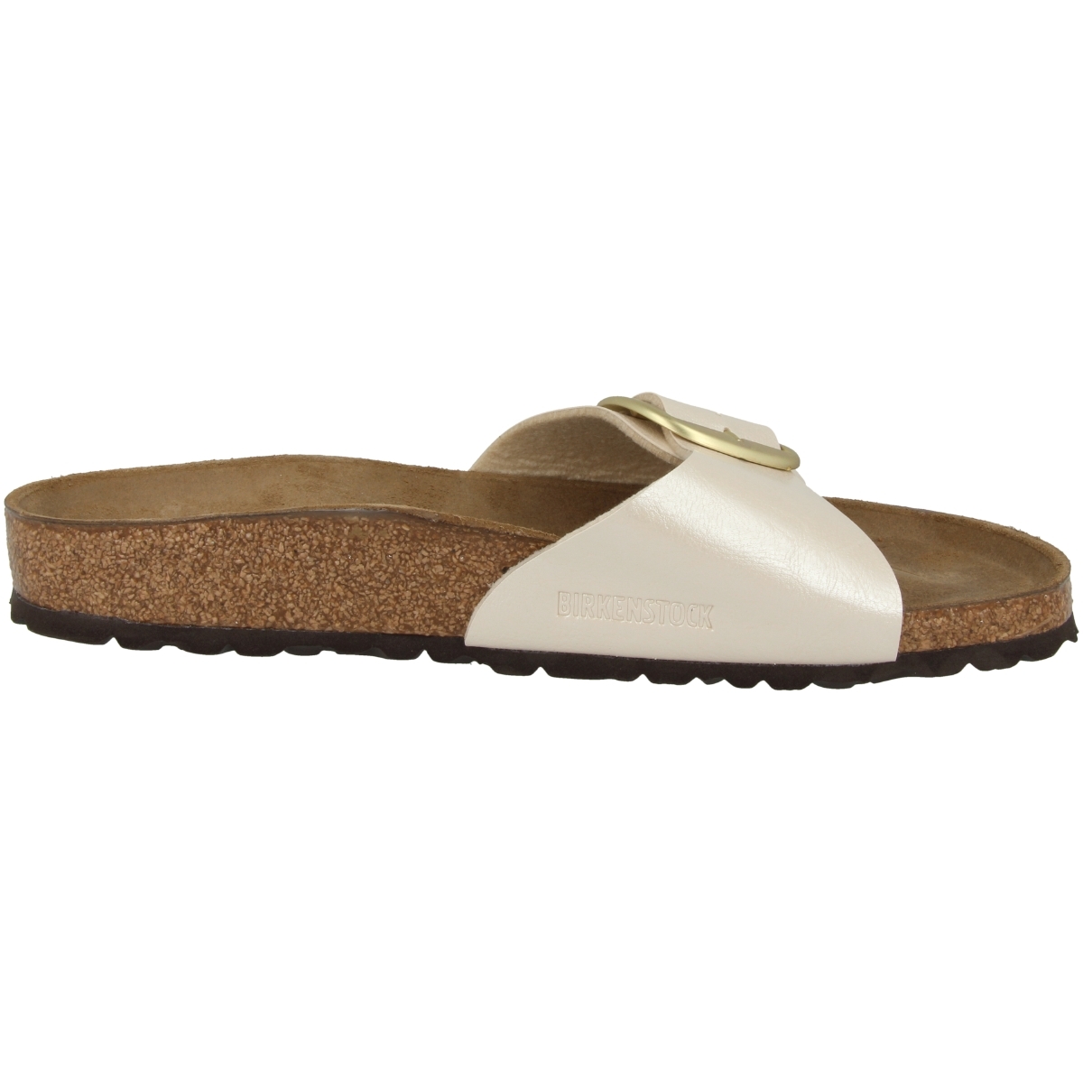 Birkenstock Madrid Big Buckle Birko-Flor Sandale schmal creme