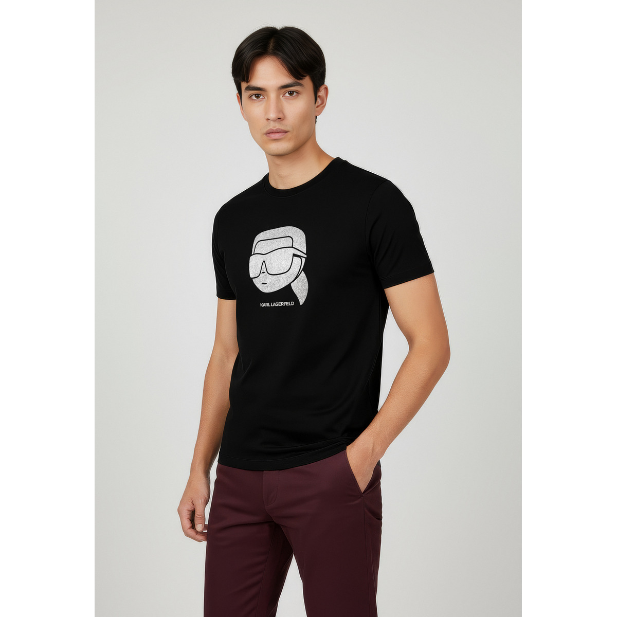 KARL LAGERFELD 755066 T-Shirt silber
