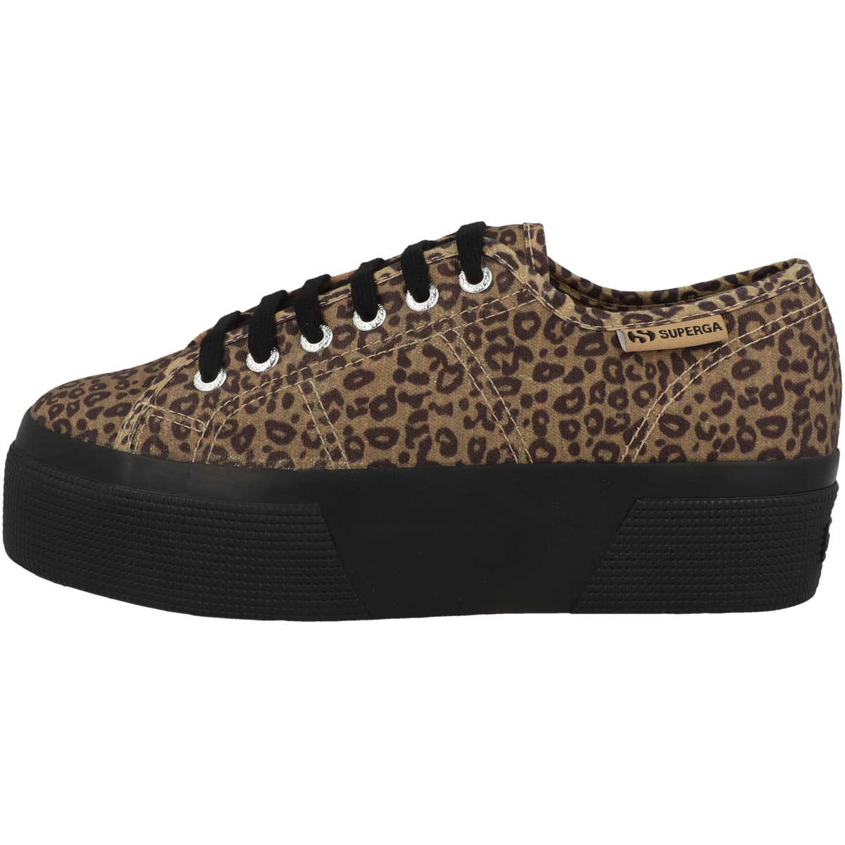 Superga 3790 Platform Black Leopard Pr Sneaker low braun
