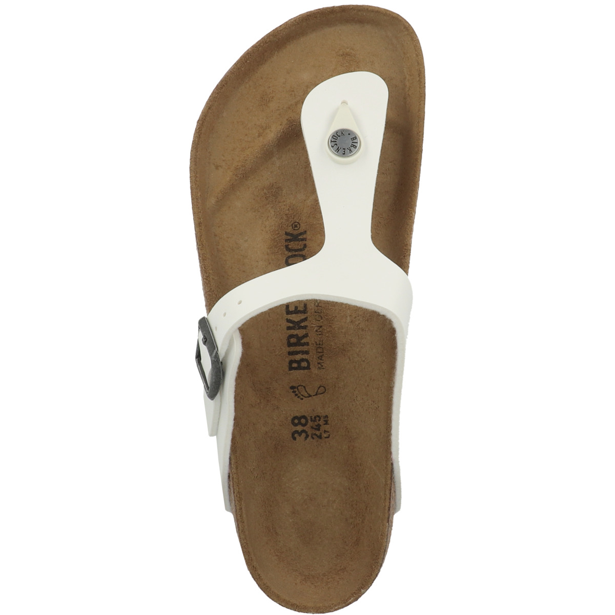 Birkenstock Gizeh Birko-Flor Sandale normal weiss