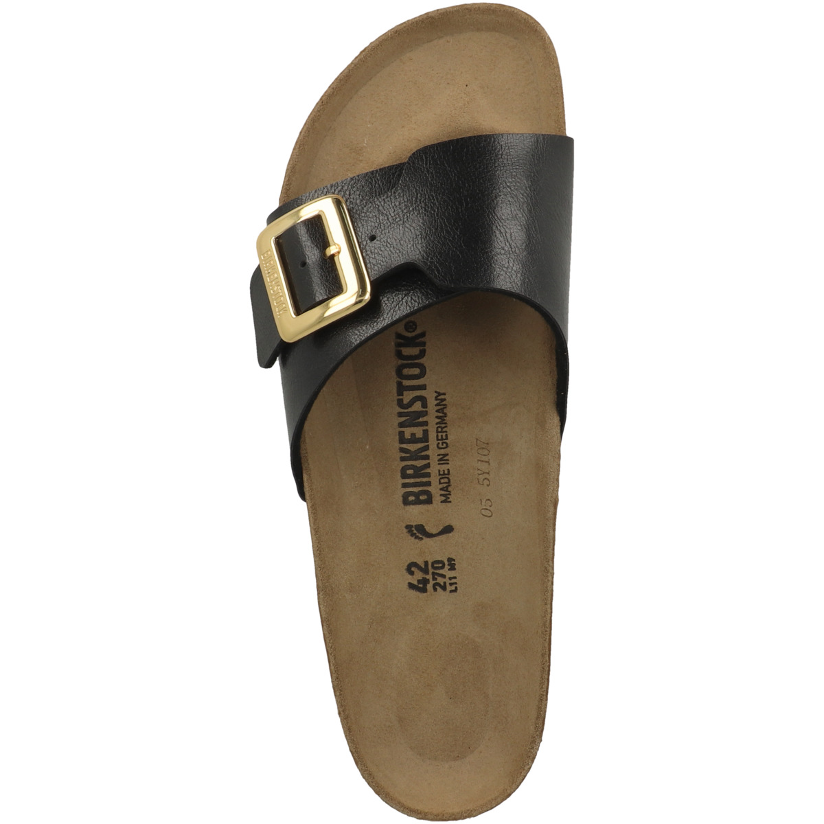 Birkenstock Catalina Cushion Buckle Birko-Flor Sandale schmal schwarz