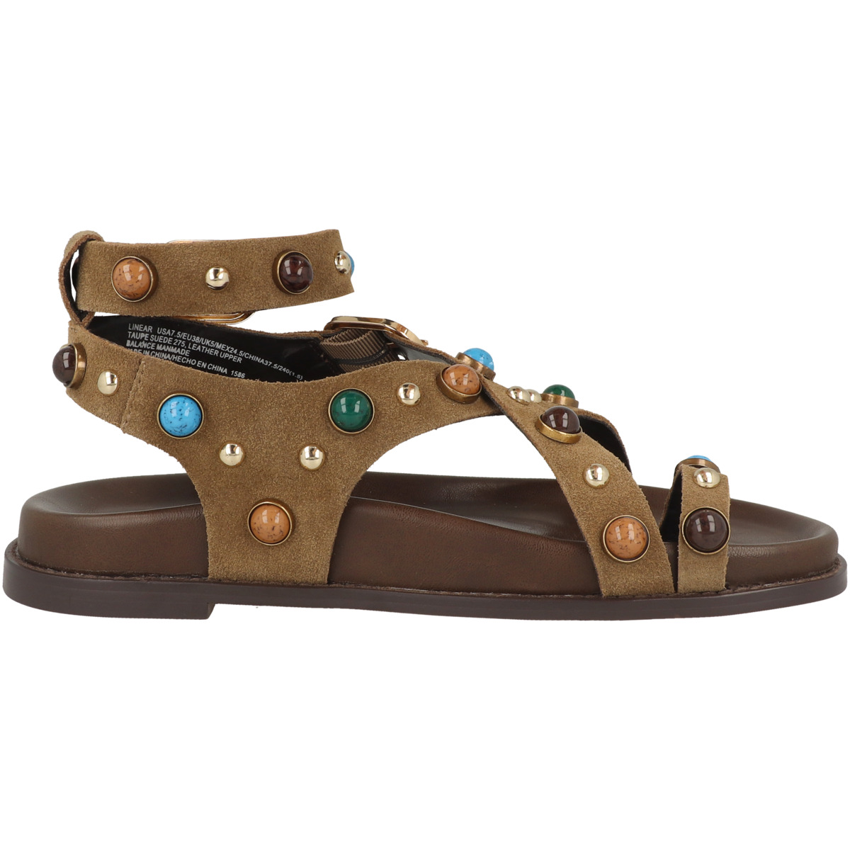 Steve Madden Linear Sandale hellbraun