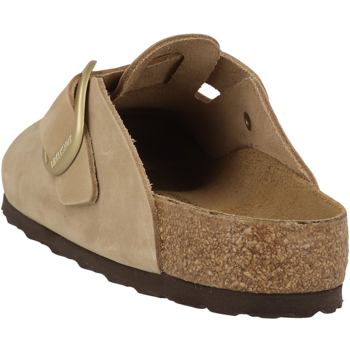 Birkenstock Boston Big Buckle Nubukleder Clogs normal beige