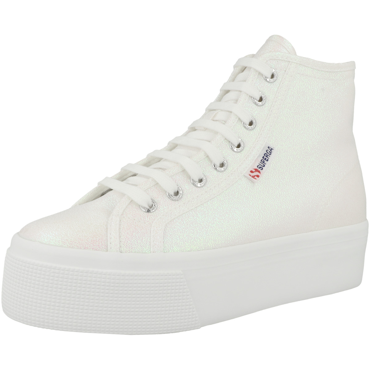 Superga 2708 Hi Top Lame Sneaker beige