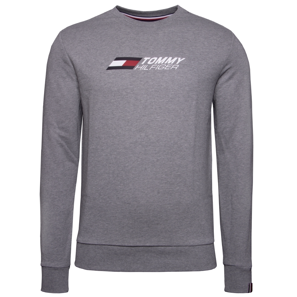 Tommy Hilfiger Basic Flag Sweatshirt grau