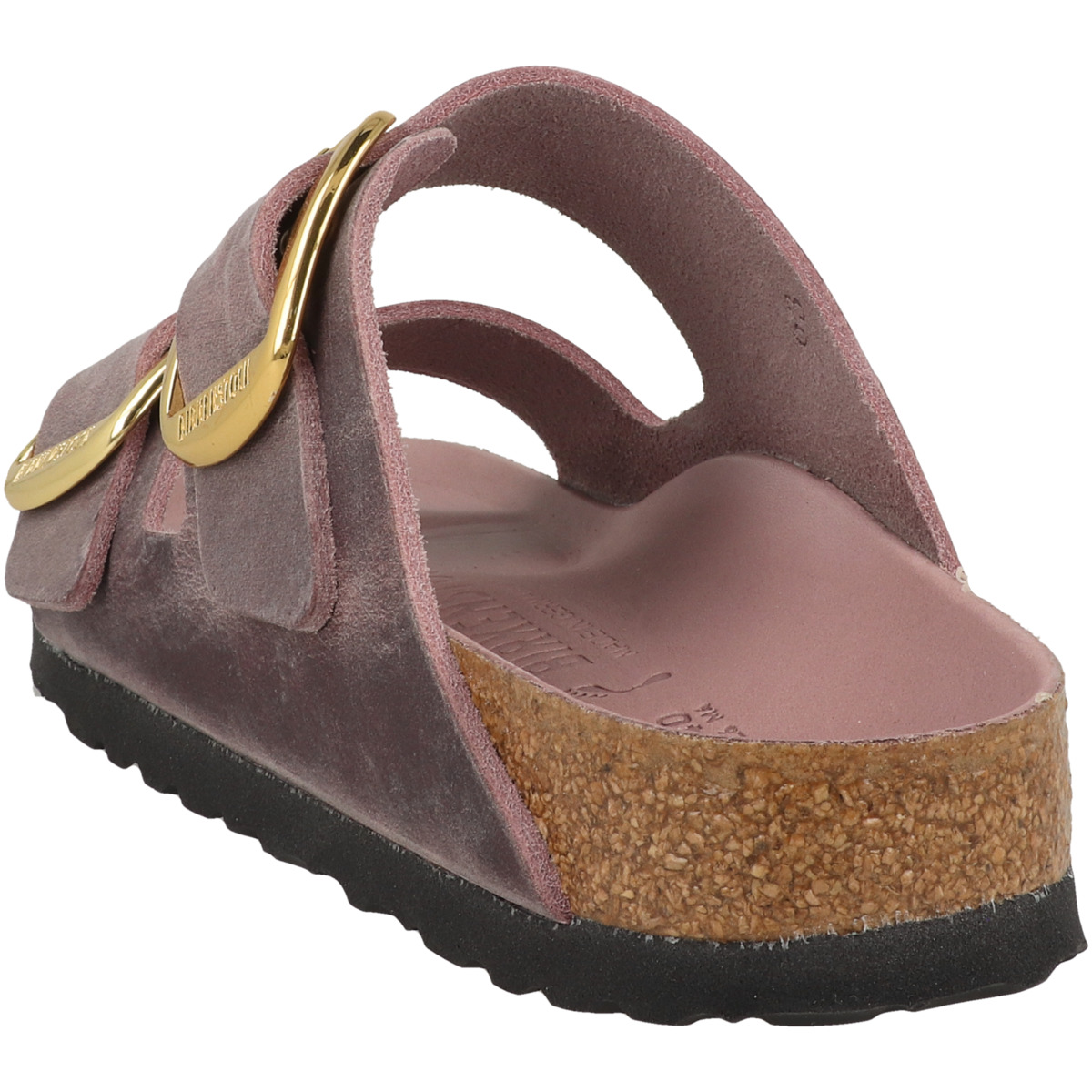 Birkenstock Arizona Big Buckle geöltes Nubukleder Sandale schmal lila