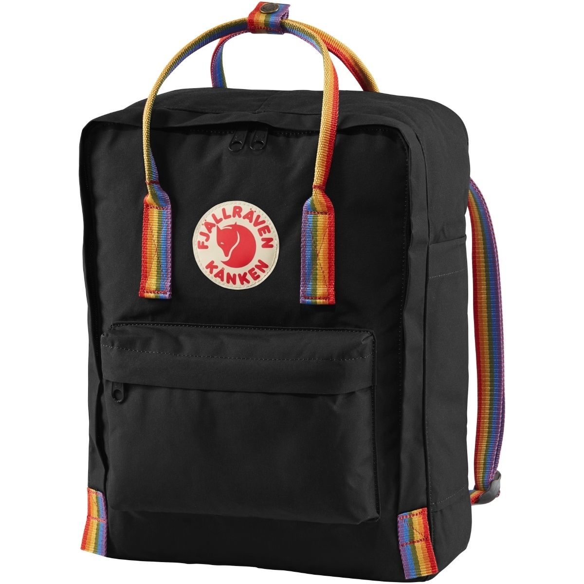 Fjällräven Kanken Rainbow Rucksack schwarz