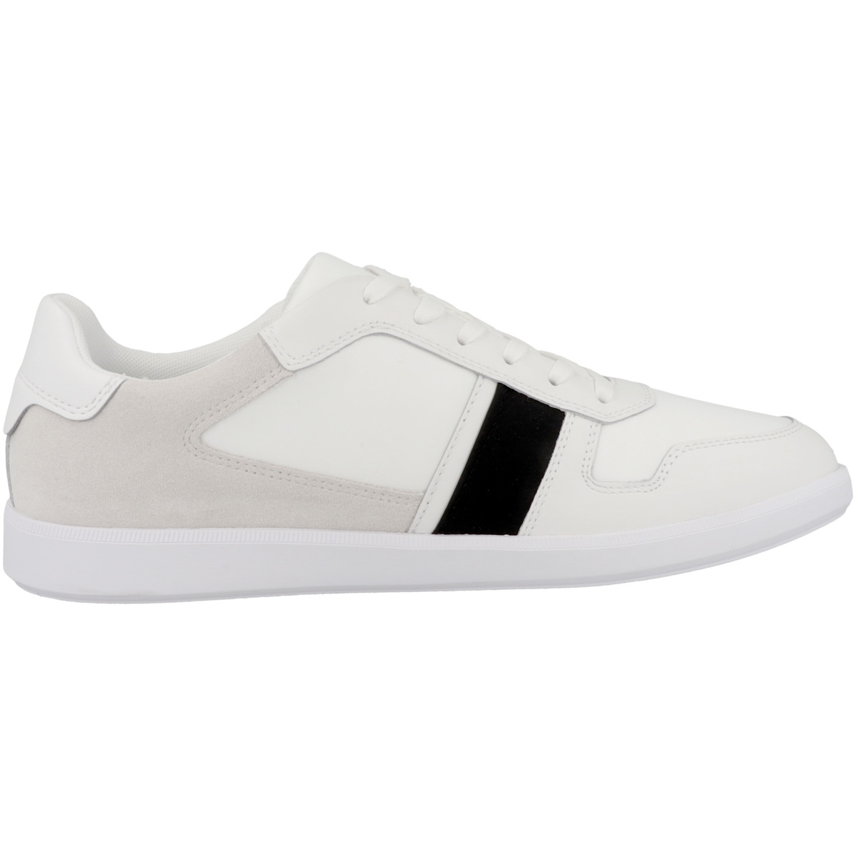Calvin Klein Low Top Lace Up Mix Sneaker weiss