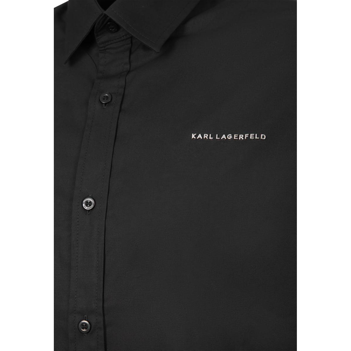 KARL LAGERFELD 605932 Langarmhemd schwarz