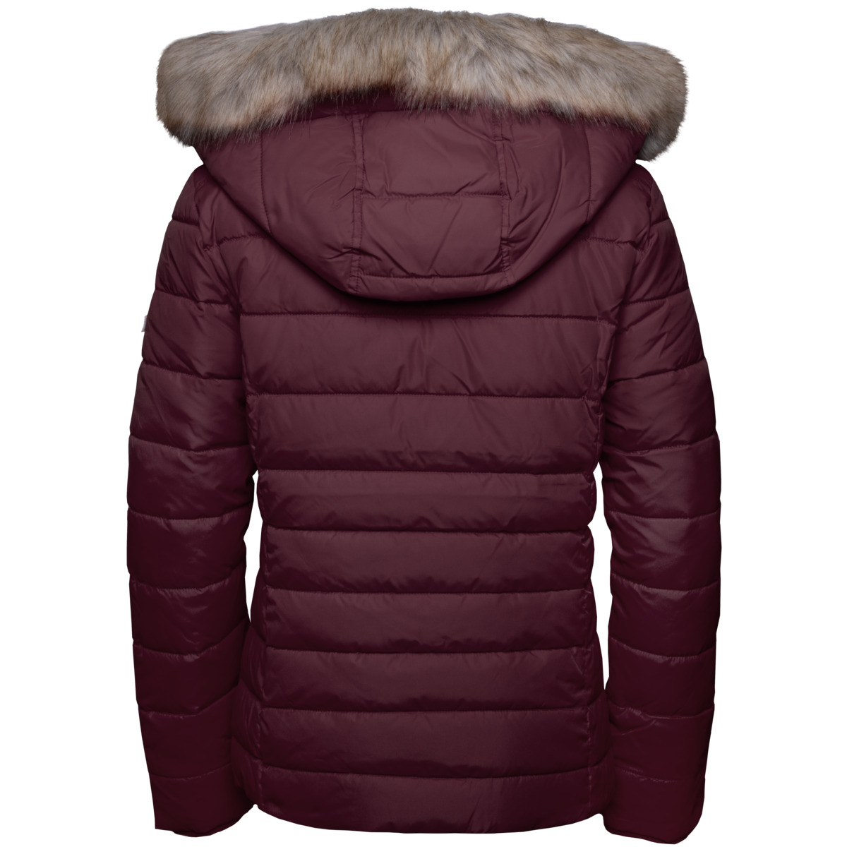 Tommy Hilfiger Tommy Jeans Essential Hooded Steppjacke bordeaux
