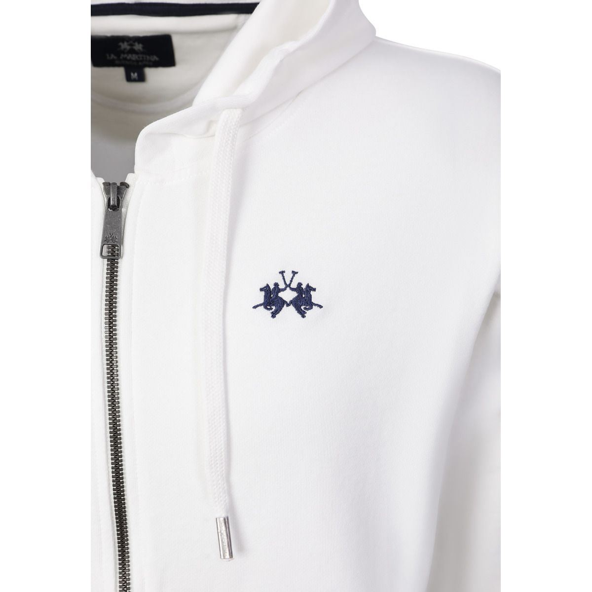 La Martina MCF011 Kapuzenpullover weiss