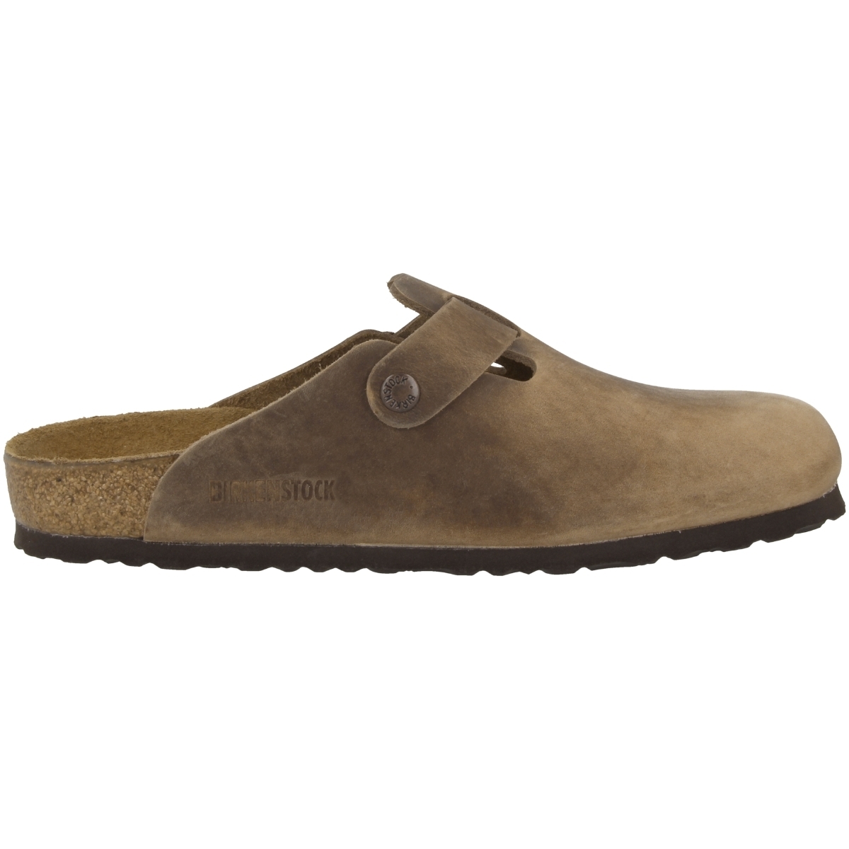 Birkenstock Boston Geöltes Nubukleder Clogs normal braun