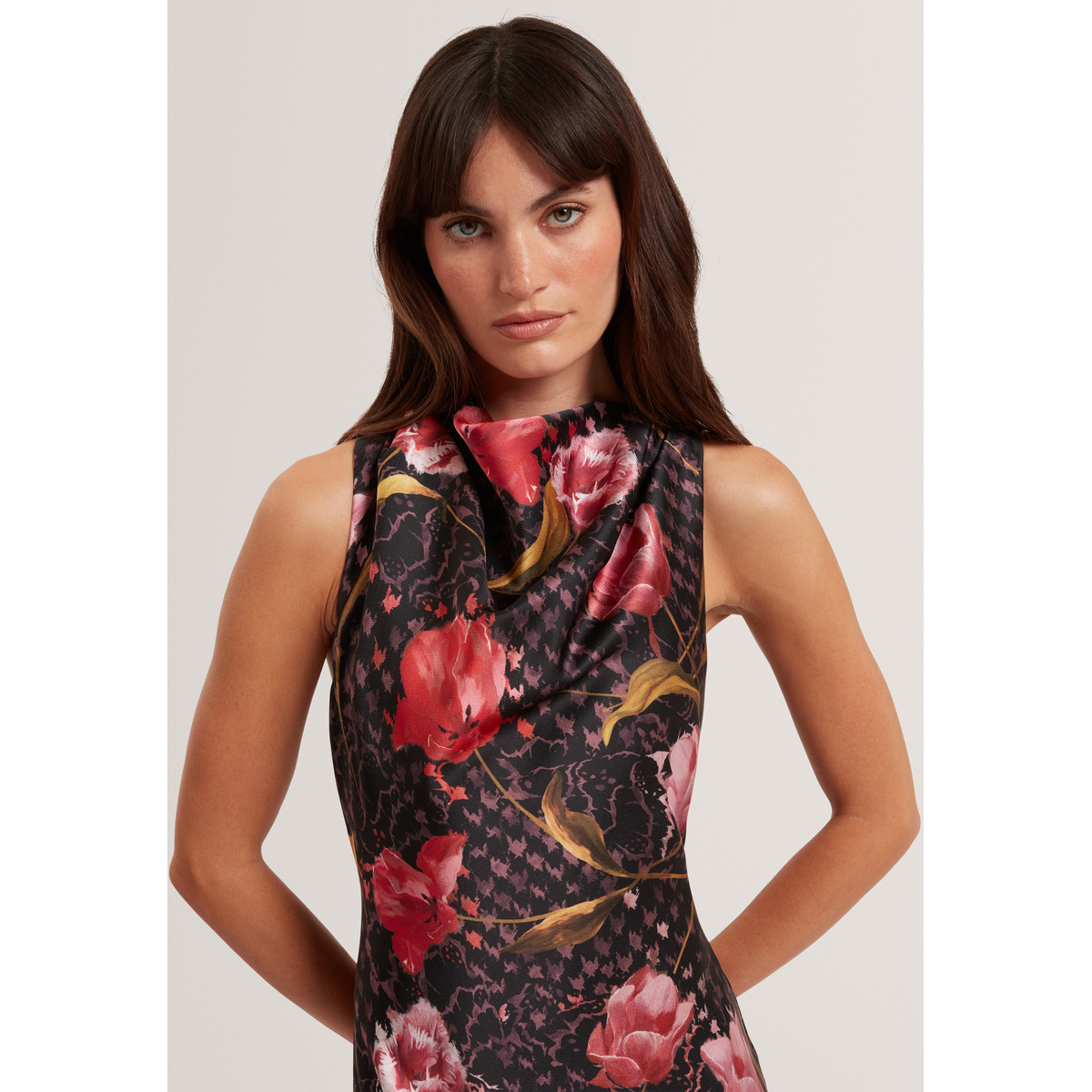 Ted Baker TWILLI Midikleid schwarz