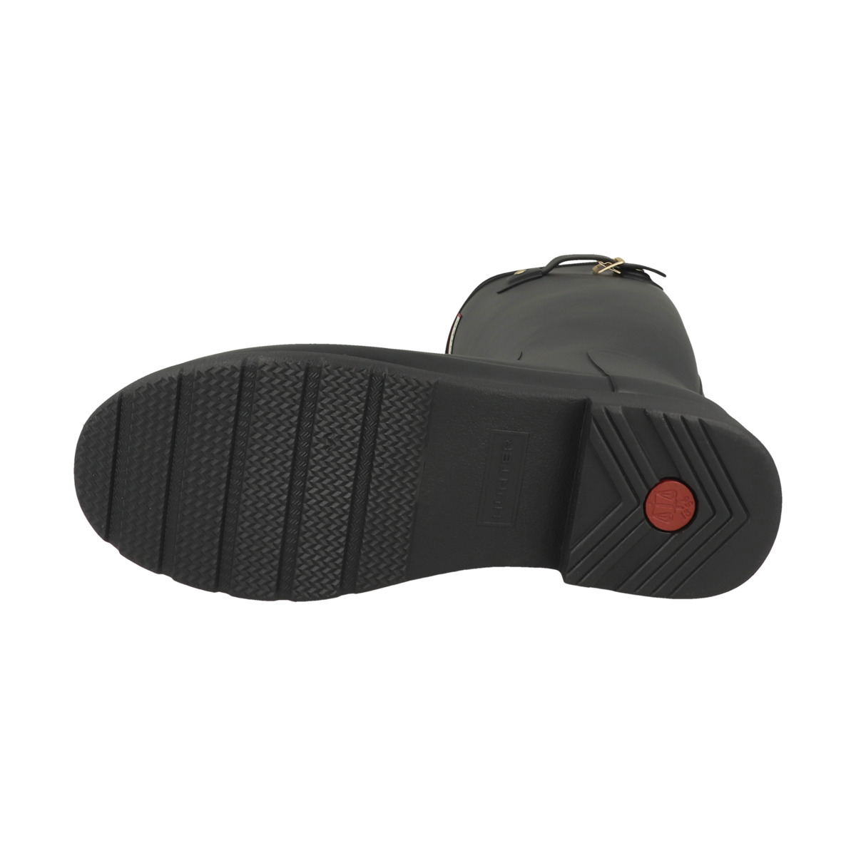 Hunter Womens Refined Gold Trim Tall Boot Gummistiefel schwarz