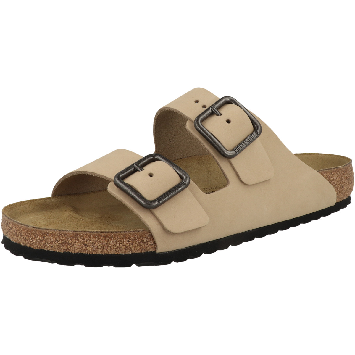 Birkenstock Arizona Wire Buckle Nubukleder Sandale normal beige