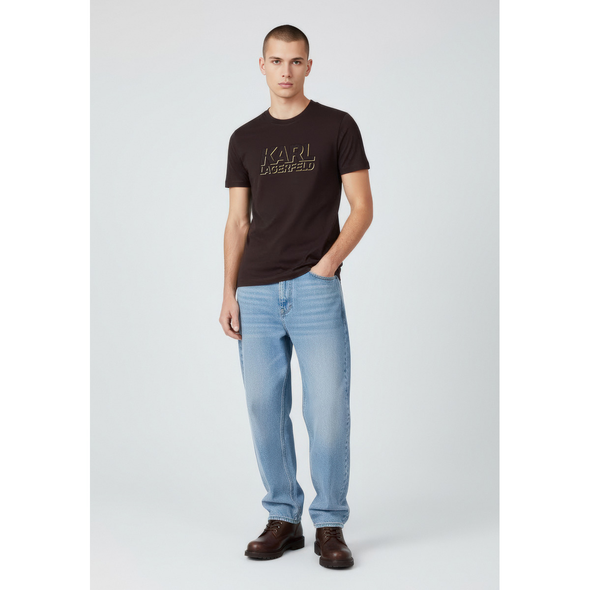 KARL LAGERFELD 755060 T-Shirt dunkelbraun