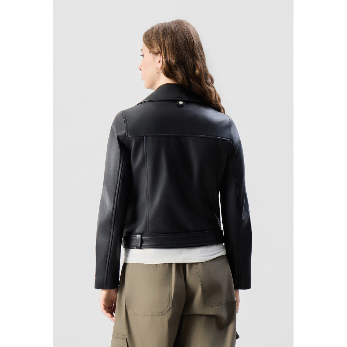 Bolongaro Trevor Everly Biker Lederjacke schwarz