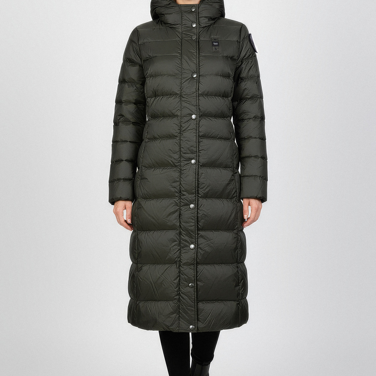 Blauer Anita Daunenjacke dunkelgruen