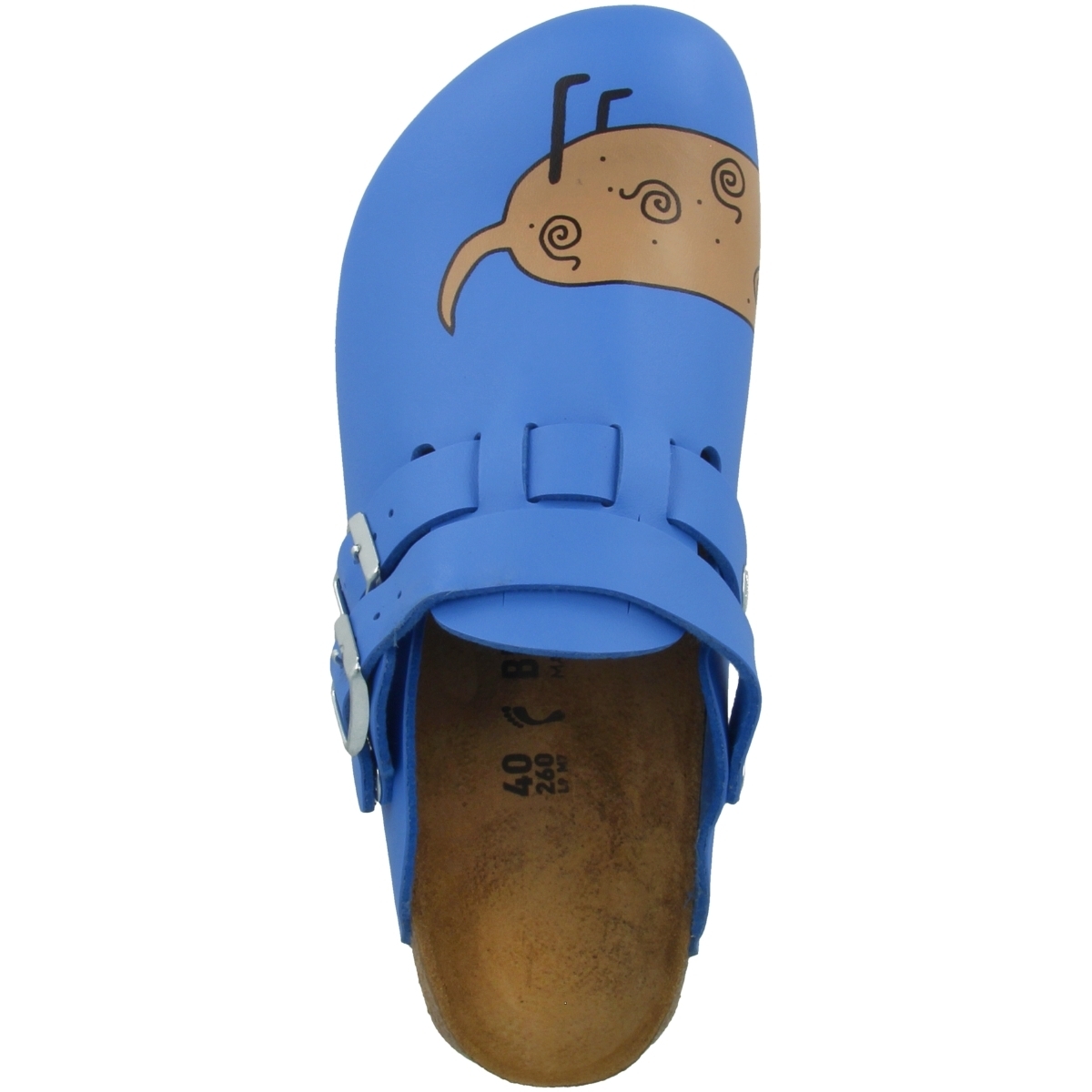 Birkenstock Kay SL Birko-Flor Clogs schmal blau