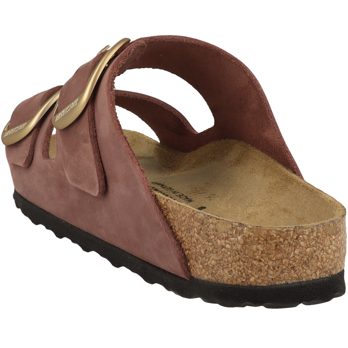 Birkenstock Arizona Big Buckle Nubukleder Sandale schmal braun