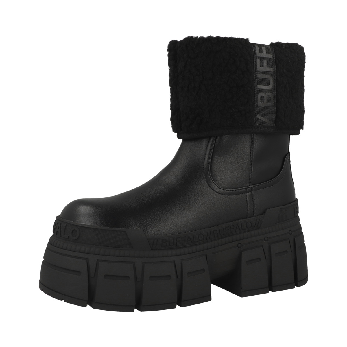 Buffalo Gospher Fold Warm Winterstiefel schwarz