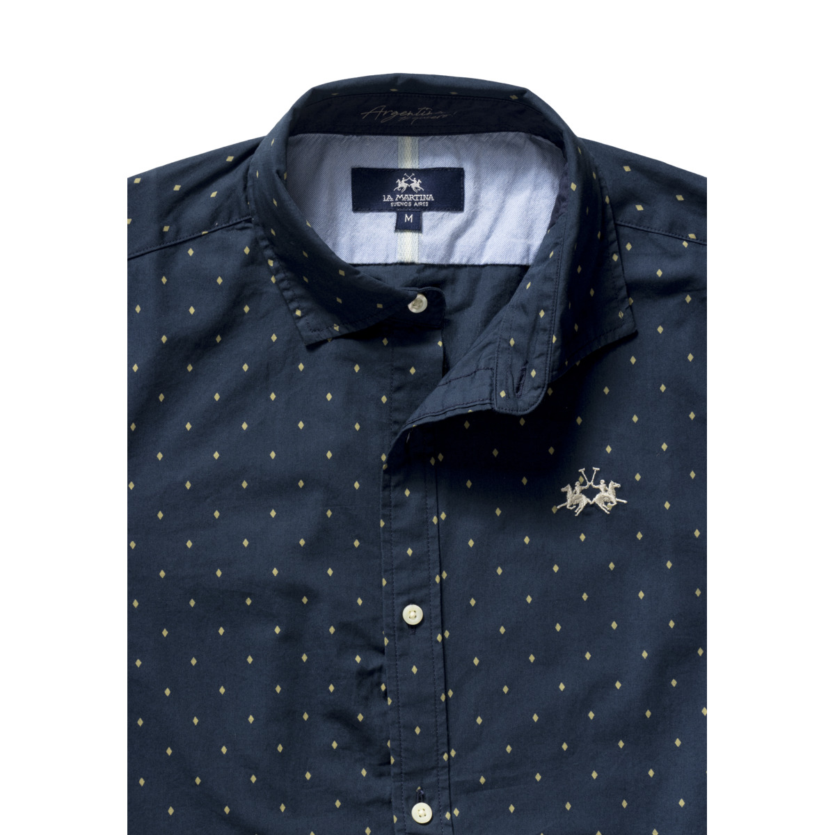 La Martina MBC016 Hemd dunkelblau